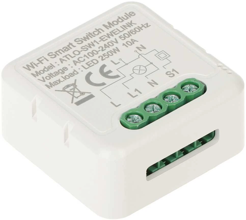 INTELIGENTNY STEROWNIK OŚWIETLENIA LED ATLO-SW1-EWELINK Wi-Fi, eWeLink
