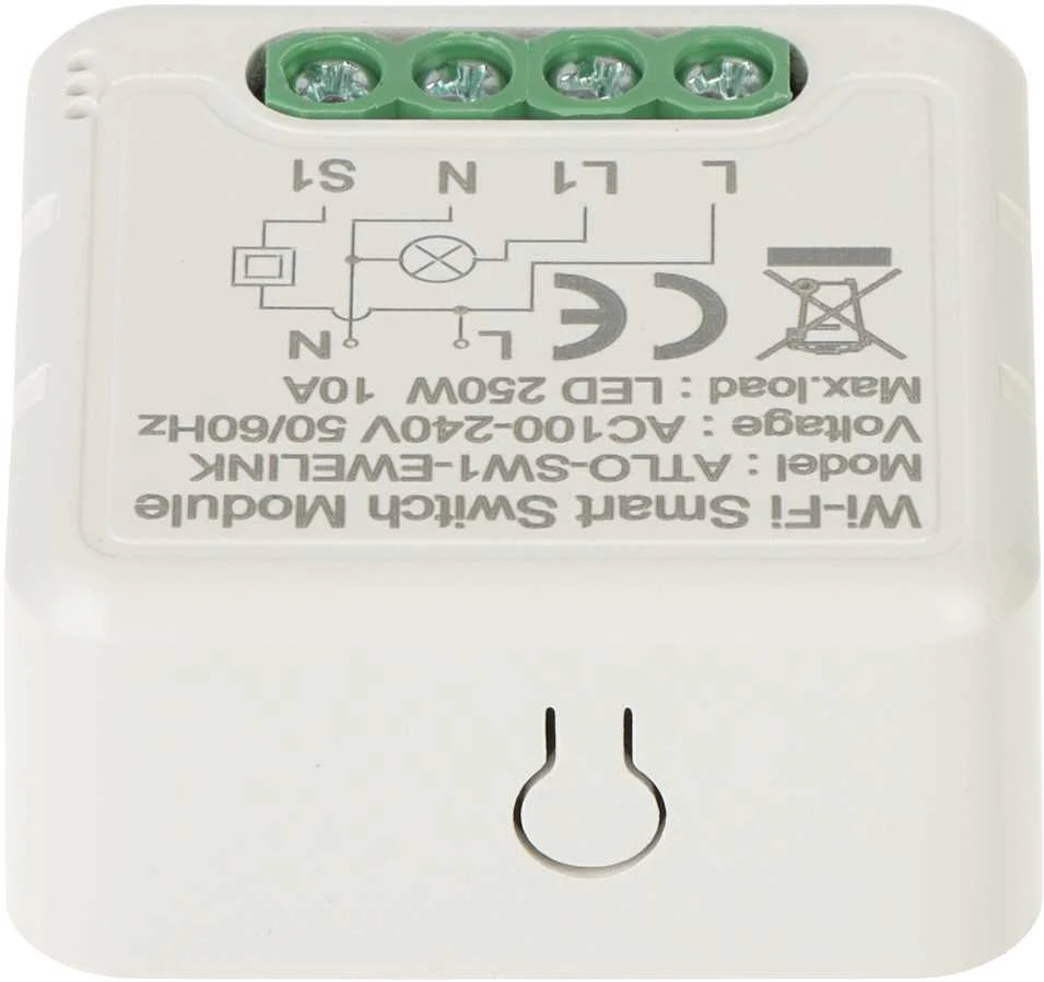 INTELIGENTNY STEROWNIK OŚWIETLENIA LED ATLO-SW1-EWELINK Wi-Fi, eWeLink
