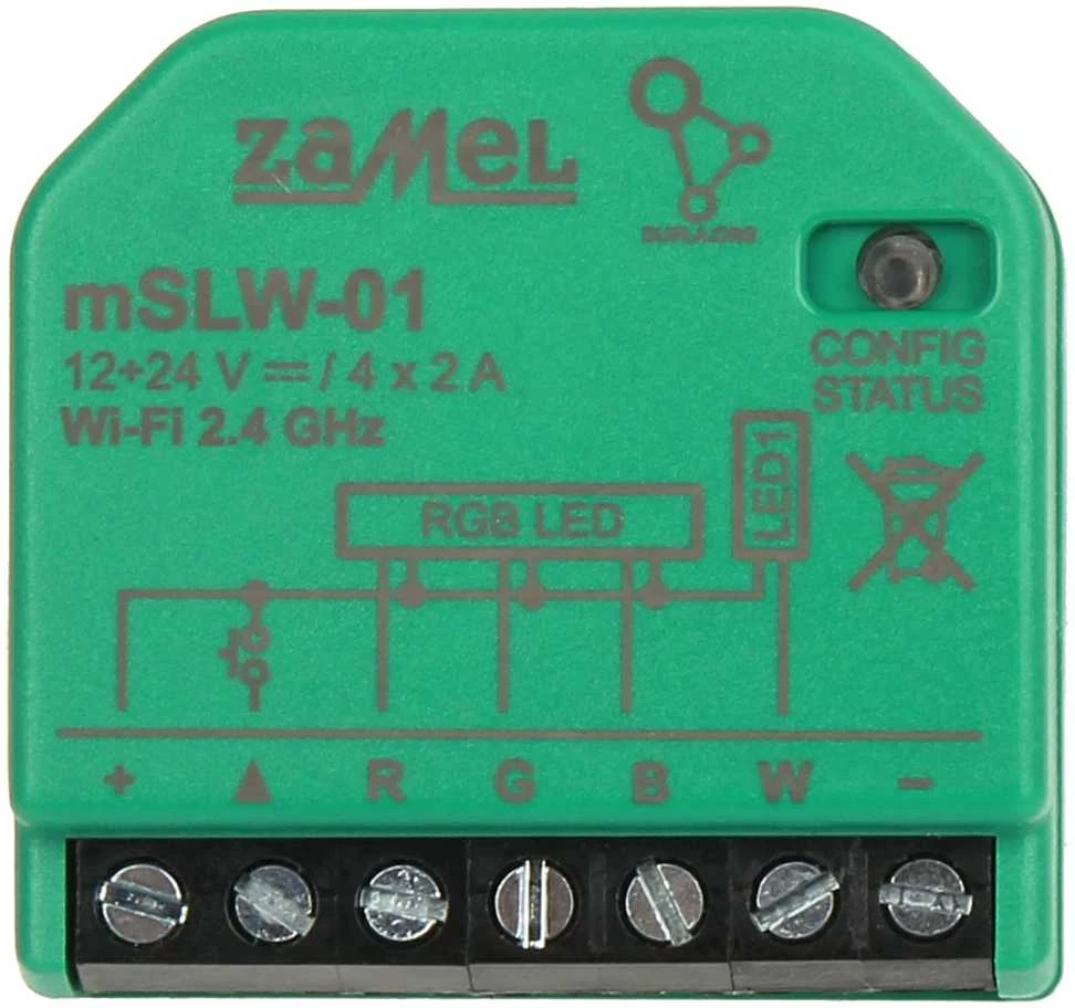 Zamel Supla mSLW-01 RGB LED WiFi valdiklis