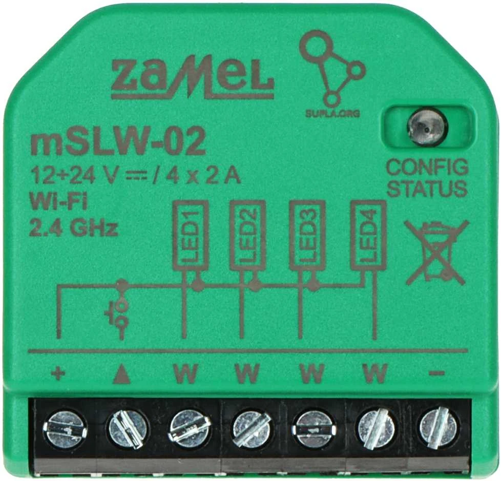 Zamel Supla mSLW-02 4xLED WiFi valdiklis