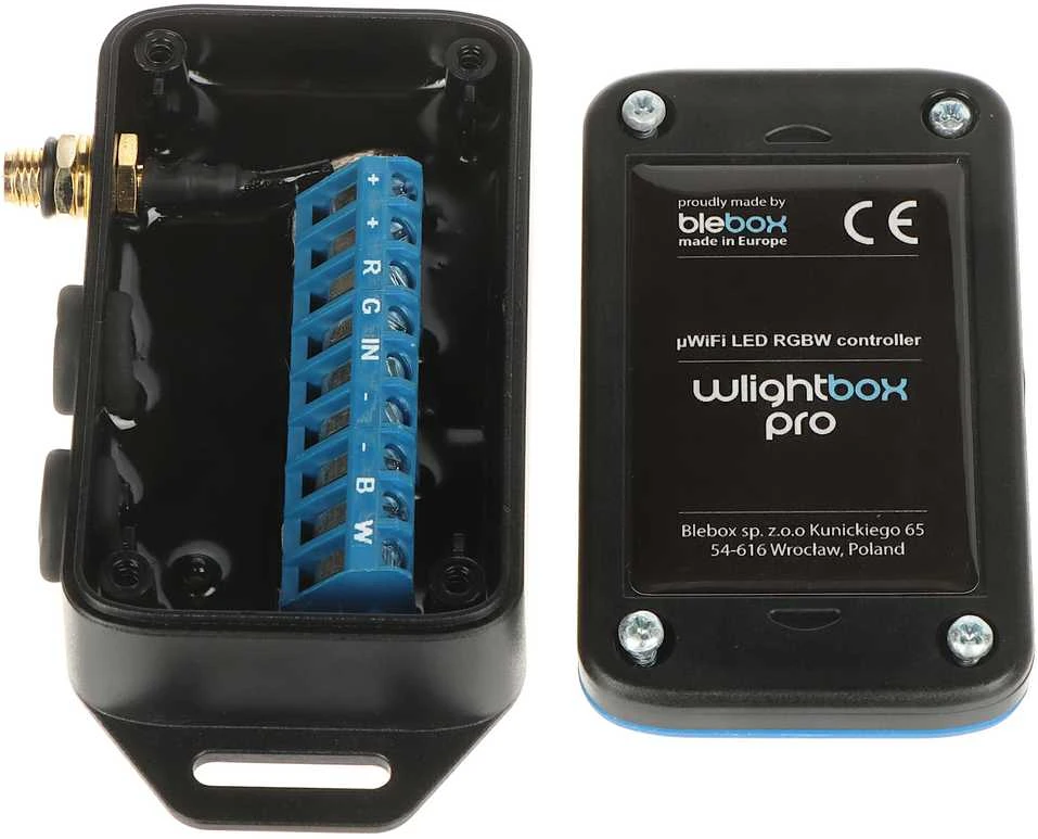 BleBox wLightBox Pro - LED RGBW WiFi valdiklis - Android/iOS programa