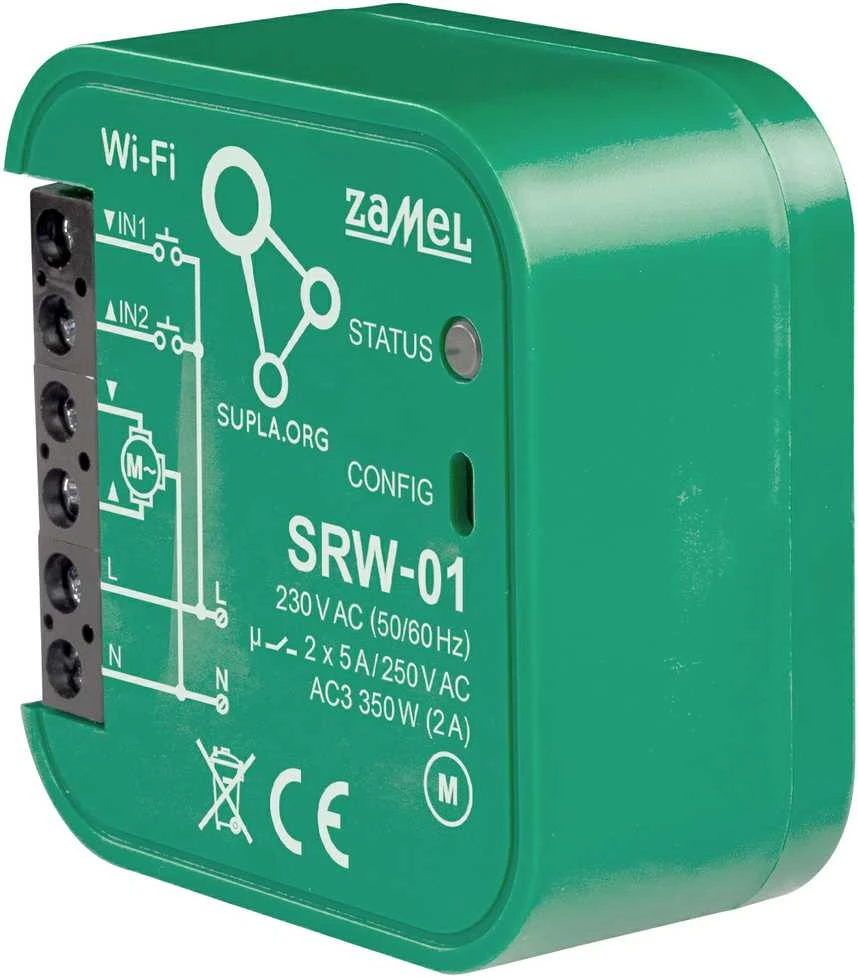 Zamel Supla SRW-01 - 230 V WiFi langinės valdiklis - Android / iOS
