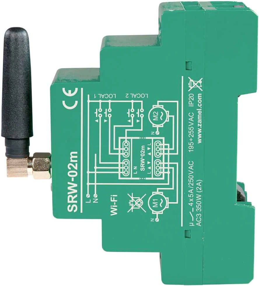 Zamel Supla SRW-02M modulinis žaliuzių WiFi valdiklis