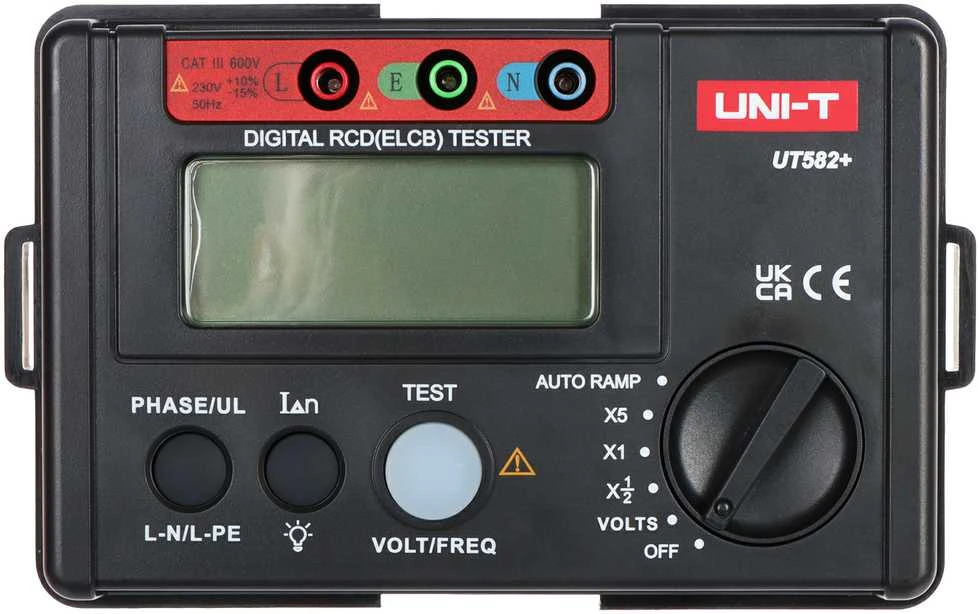 Skaitmeninis RCD testeris Uni-T UT582+