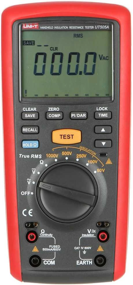 Izoliacijos varžos matuoklis Uni-t UT505A