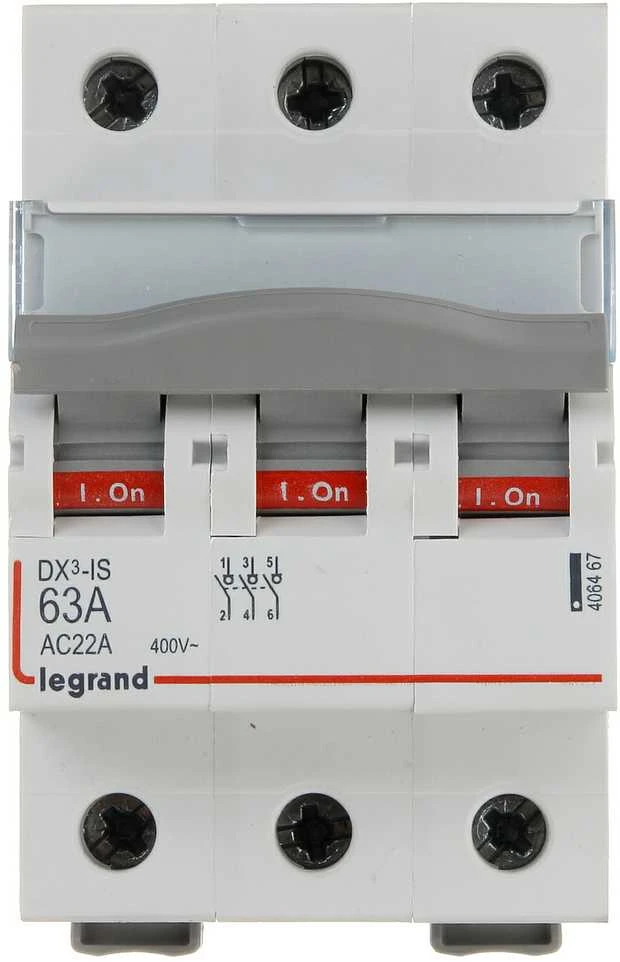 IZOLIUOJANTIS JUNGIKLIS LE-406467 TRIFAZIS 63 A LEGRAND