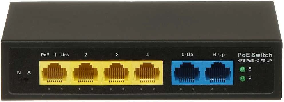 Šakotuvas Dahua Technology JUNGIKLIS POE GTX-A1-06-42-V2 4 PRIEVADŲ