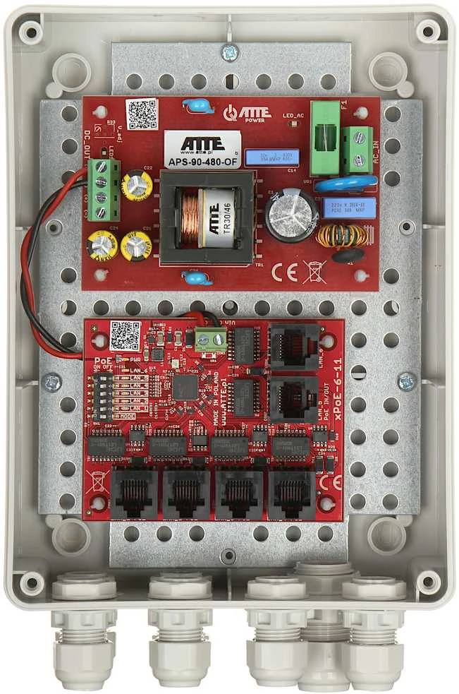 Šakotuvas JUNGIKLIS POE IP-5-11-M2 5 PRIEVADŲ ATTE