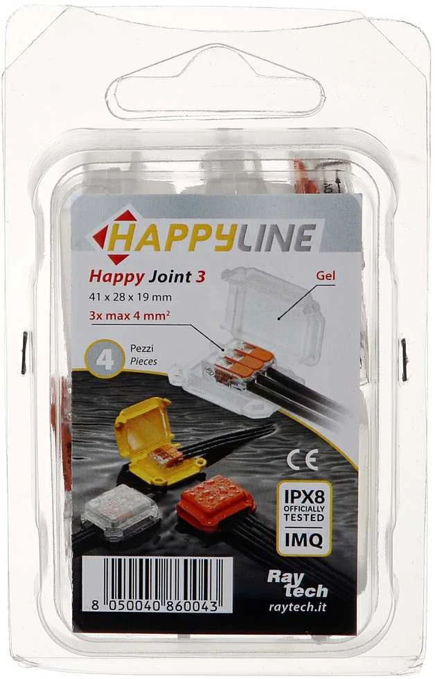 JUNGIMO DĖŽUTĖ GELBOX HAPPY-JOINT-3 IP68 RayTech