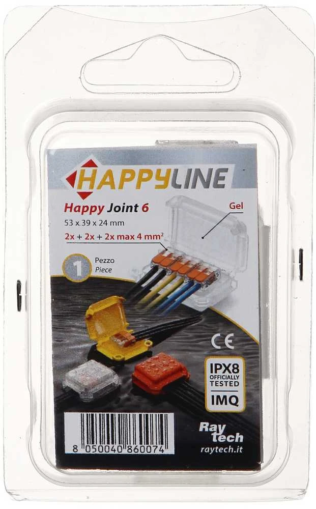 JUNGIMO DĖŽUTĖ GELBOX HAPPY-JOINT-6 IP68 RayTech