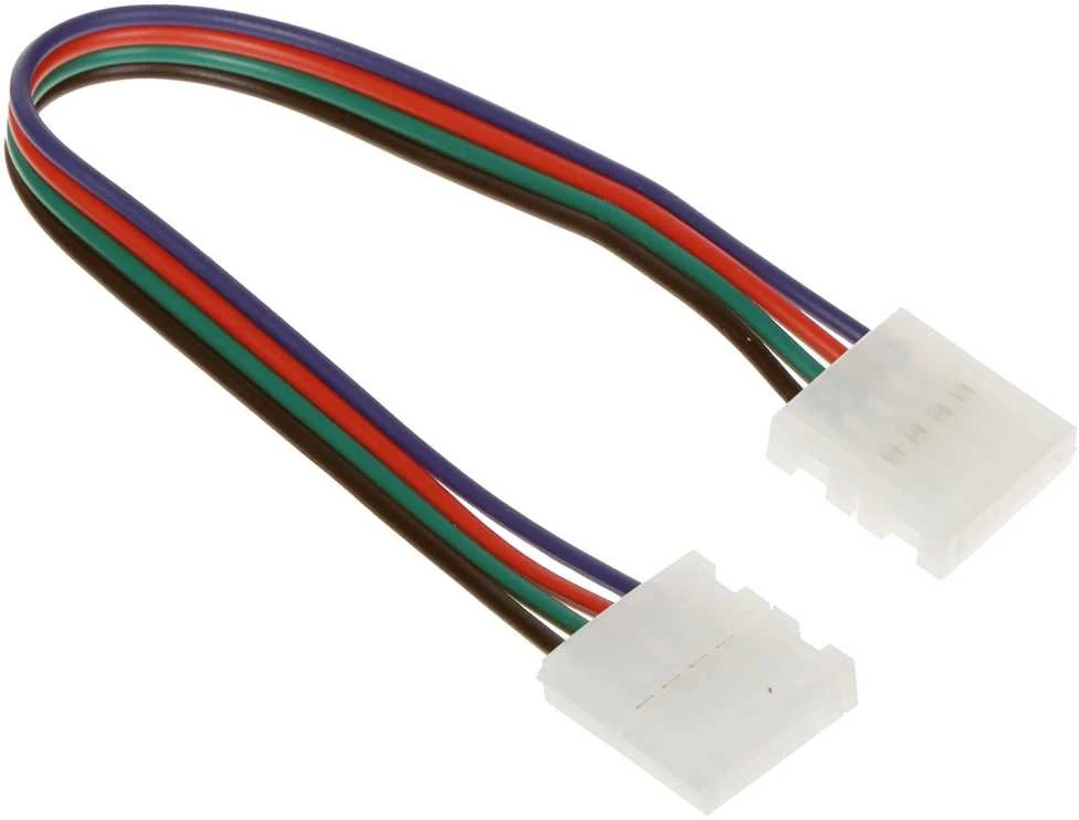 Orno Złączka RGB LED jungtis 10 mm, dvipusė, su laidu