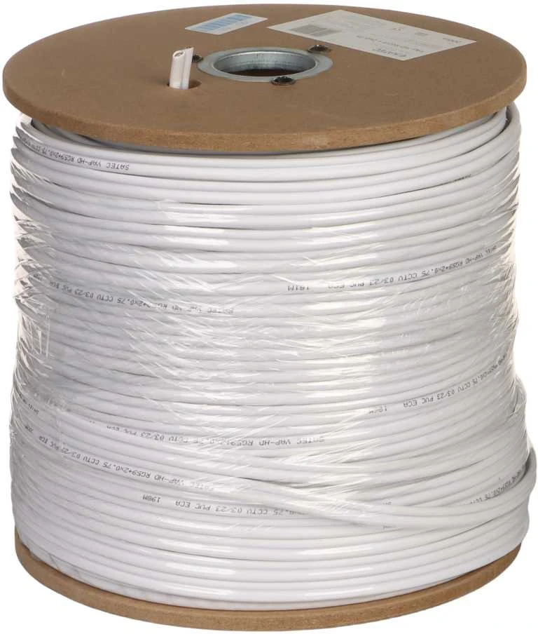 TST Kabelis stebėjimo kamerai maitinimas+vaizdas RG59+2x0,75mm, 1 metras