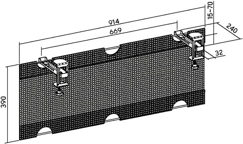 KABELIŲ TVARKYTUVĖ OKW-117M BRATECK