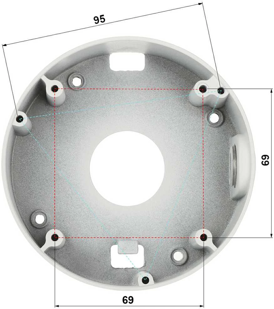 BCS BCS-ATA12456 / BCS-ATQ34678-B tvirtinimo dėžutė BCS kameroms