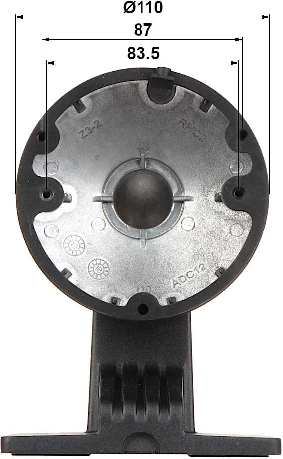 Hikvision tvirtinimo kronšteinas DS-1272ZJ-110 Sieninis, Skirtas DS-2CD2112 - DS-2CD2132, Baltas