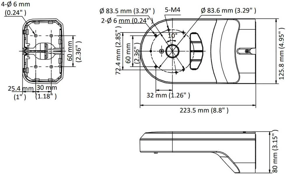 Sieninis laikiklis Hikvision DS-1294ZJ-PT