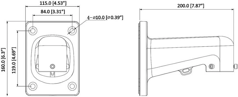 Dahua Technology Dahua PFB305W Laikiq tvirtinimo laikiklis IP kameroms