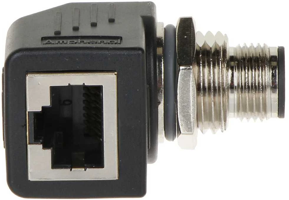 TST kampinis M12D į RJ45 adapteris