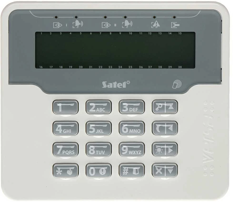 KLAVIATŪRA SIGNALIZACIJOS CENTRALEI VERSA-LCDR-WH SATEL