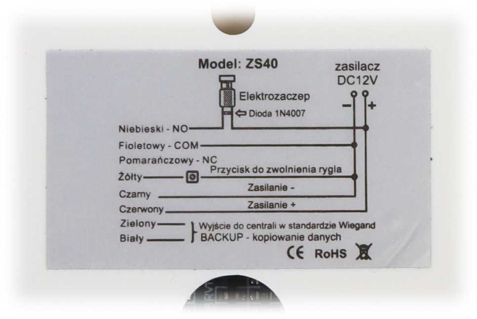 Kodinis užraktas su VIDOS ZS40W proximity skaitytuvu