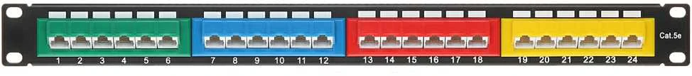 TST KOMUTACINIS SKYDELIS RJ-45 PP-24/RJ-KAT