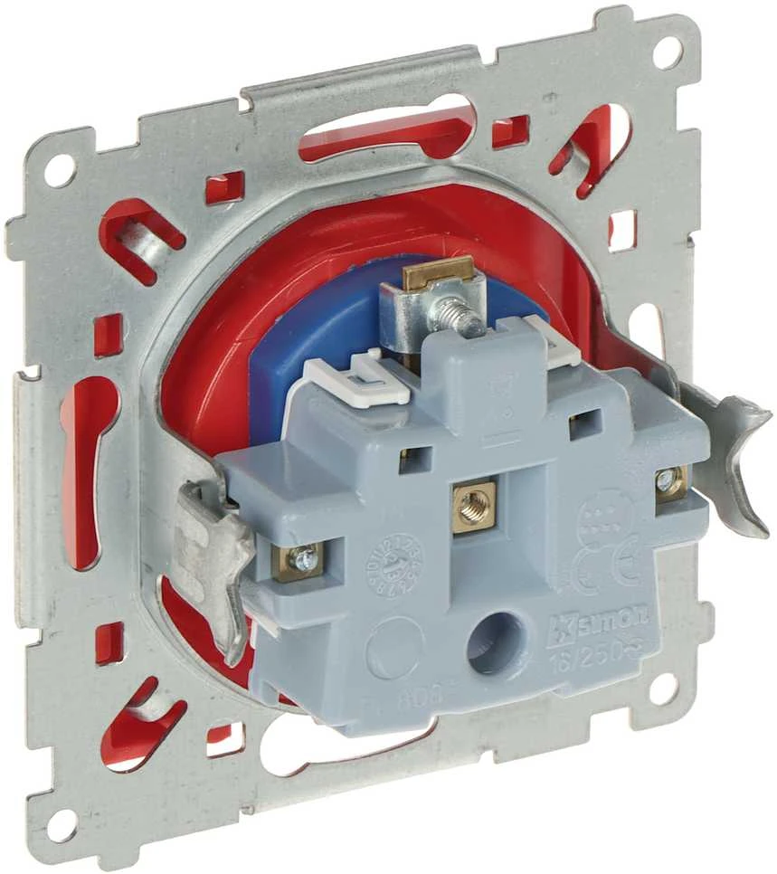 Kontak Simon DATA SINGLE SOCKET OUTLET WITH SOCKET ACCESS ELEMENT DGD1.01/22-SIMON54 250 V 16 A