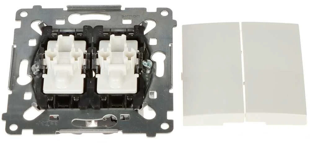 Kontak Simon DOUBLE INTERMEDIATE SWITCH DW7/2.01/X/11-SIMON54 250 V 10 A