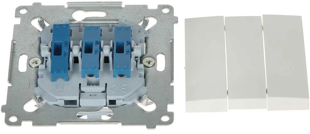 Kontak Simon TRIPLE SWITCH WITH BACKLIGHT DW31L.01/11-SIMON54 250 V 10 A