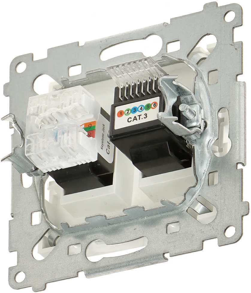 Kontak Simon UŽBAIGIMO LIZDUKAS RJ-45 + RJ-12 D5T.01/11-SIMON54