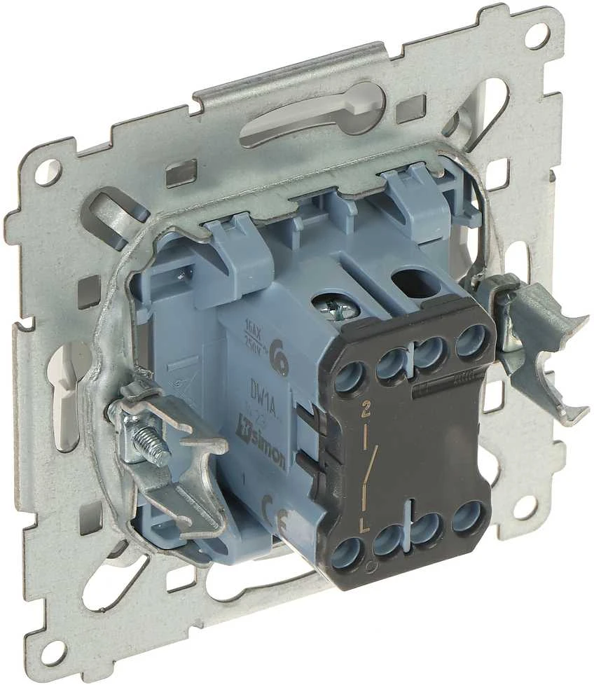Kontak Simon VIENPUSIS JUNGIKLIS DW1A.01/11-SIMON54 250 V 16 A