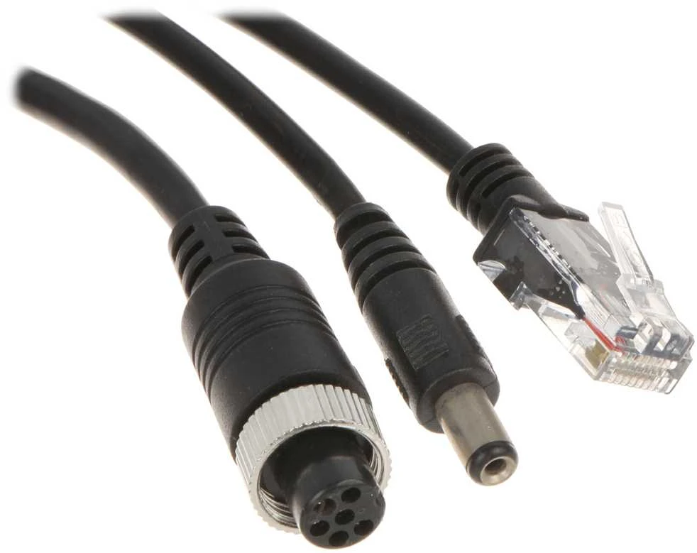 Kombinuotas laidas su AVIA, maitinimo ir RJ45 jungtimis