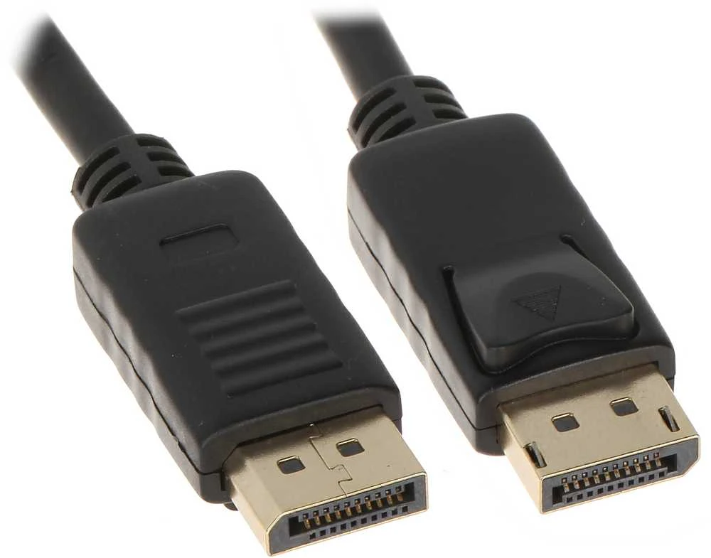 DisplayPort kabelio jungtys su fiksatoriais