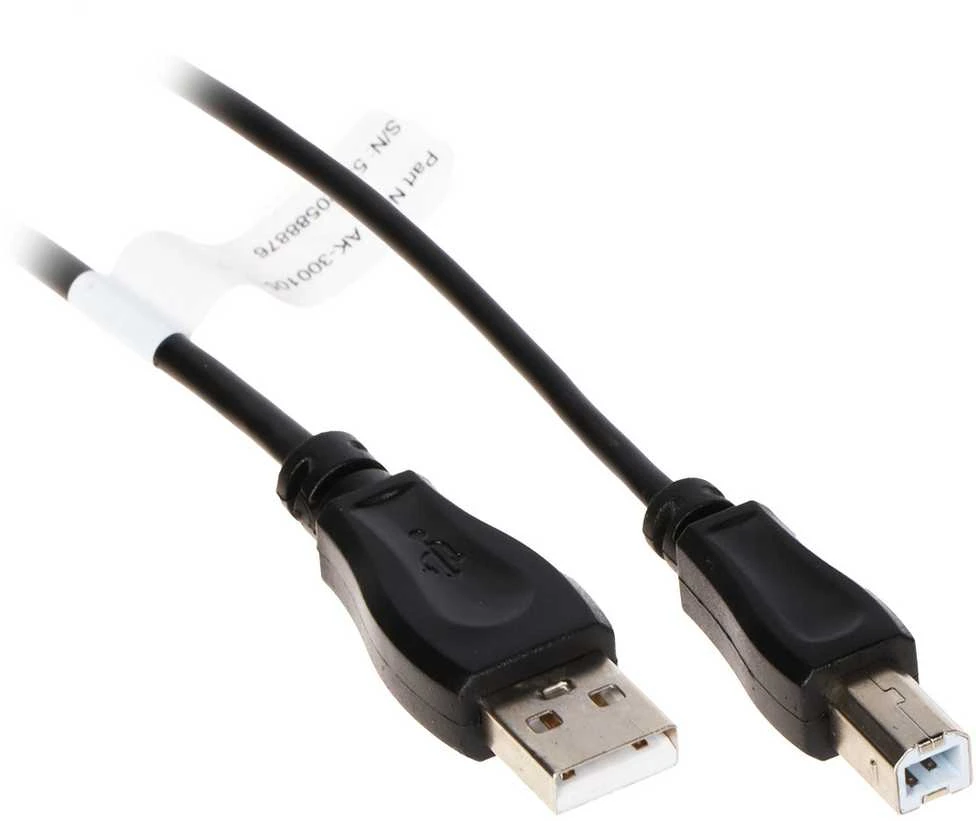 Assmann Electronic ASSMANN USB2.0 kabelis 5m USB A į USB B masinis
