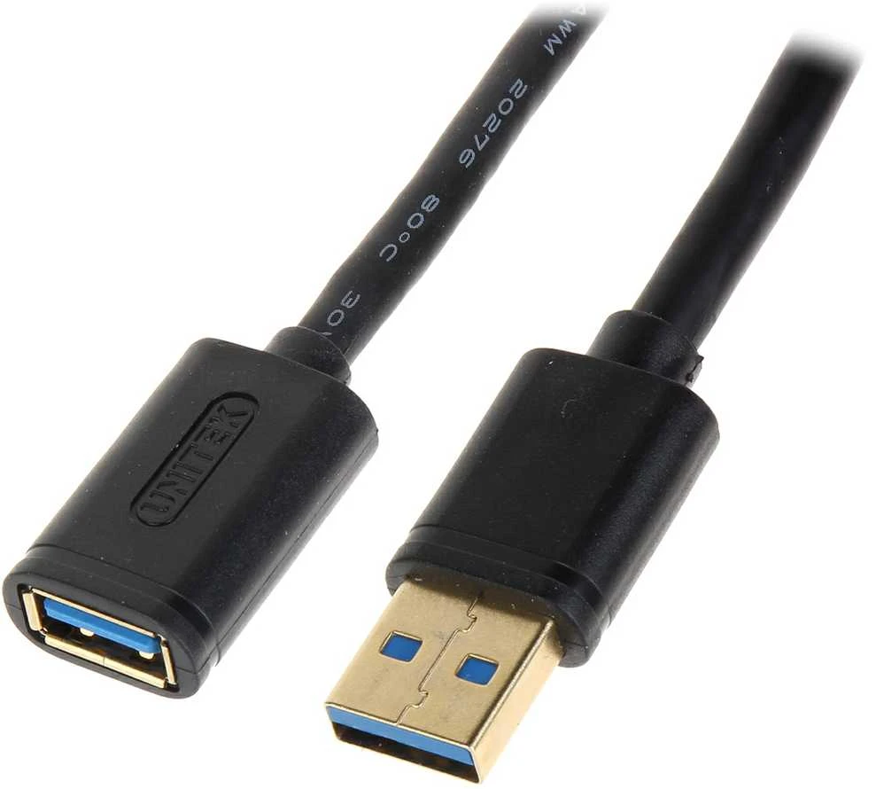 UNITEK Y-C457GBK Unitek USB plėtinio keitiklis USB3.0 AM-AF, 1,0m Y-C457GBK