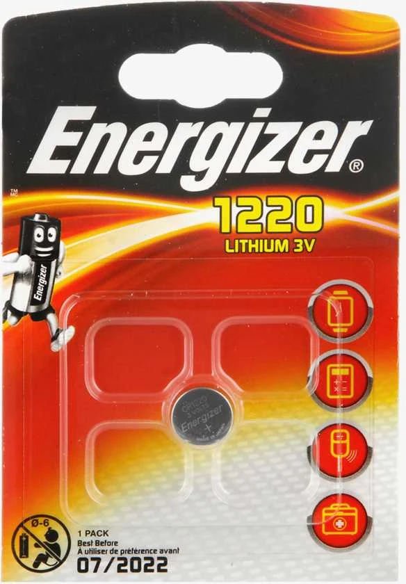 Ličio baterija CR1220 3V 37mAh ENERGIZER