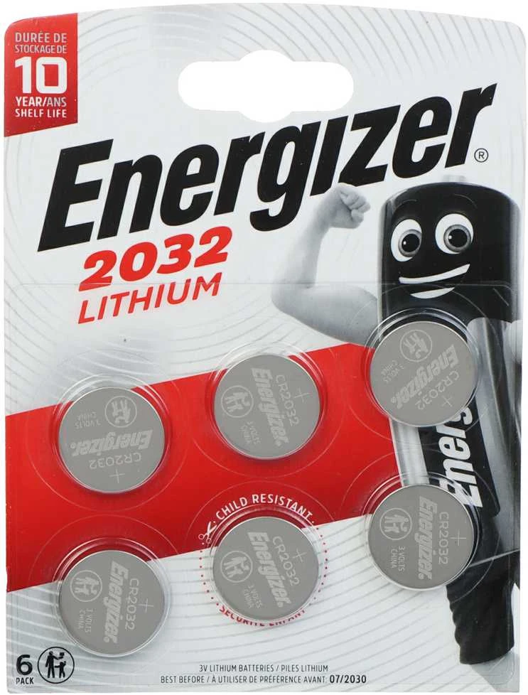 Energizer CR2032 ličio baterijos 6 vnt. pakuotė