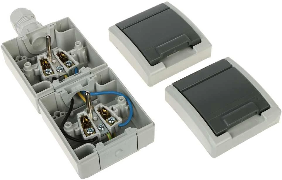 LIZDAS MONTUOJAMAS ANT PAVIRŠIAUS DVIGUBAS AQUANT-G2/V2/EPN 230 V AC 16 A IP65 Elektro-Plast
