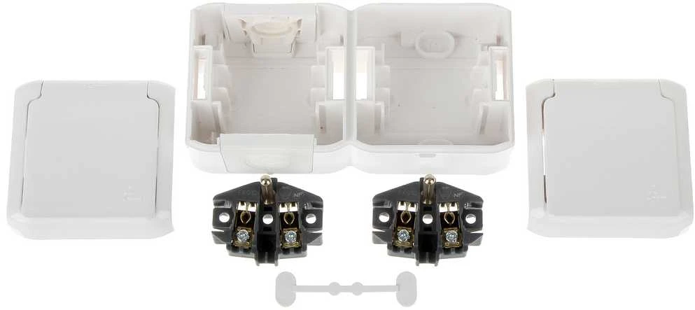 LIZDAS MONTUOJAMAS ANT PAVIRŠIAUS DVIGUBAS LE-782377 FORIX 230 V 16 A IP44 LEGRAND