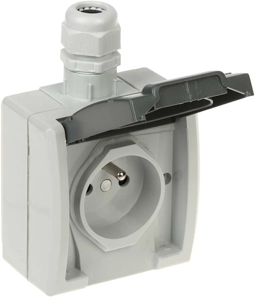 LIZDAS MONTUOJAMAS ANT PAVIRŠIAUS PAVIENIS AQUANT-G1/EPN 230 V AC 16 A IP65 Elektro-Plast
