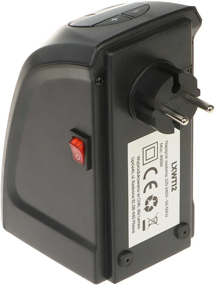Juodas šildytuvas LTC 400W/230V su keraminiu kaitinimo elementu
