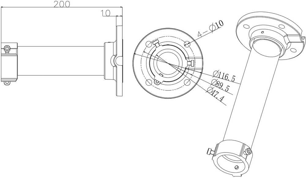 Hikvision kronšteinas DS-1661ZJ