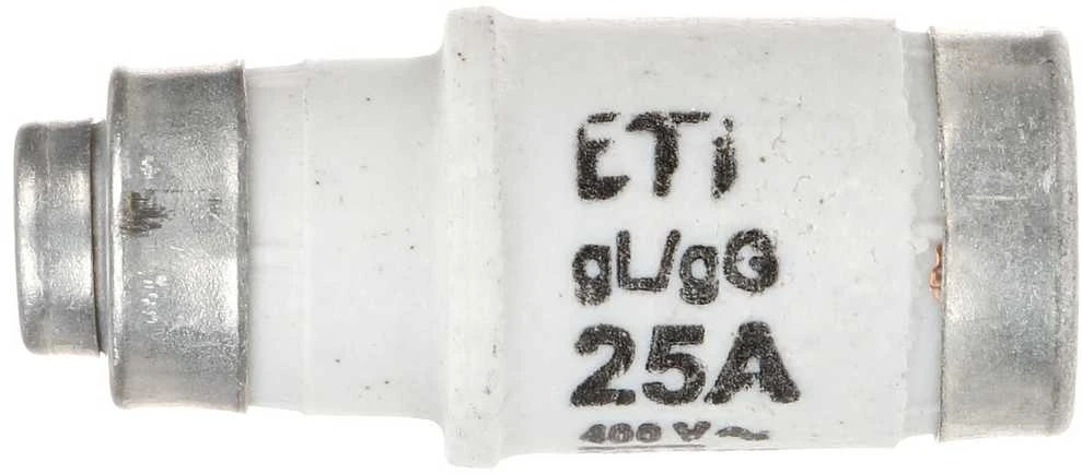 LYDŽIŲJŲ SAUGIKLIŲ ĮDĖKLAS ETI-D02/25A 25 A 400 V gL/gG E18 ETI
