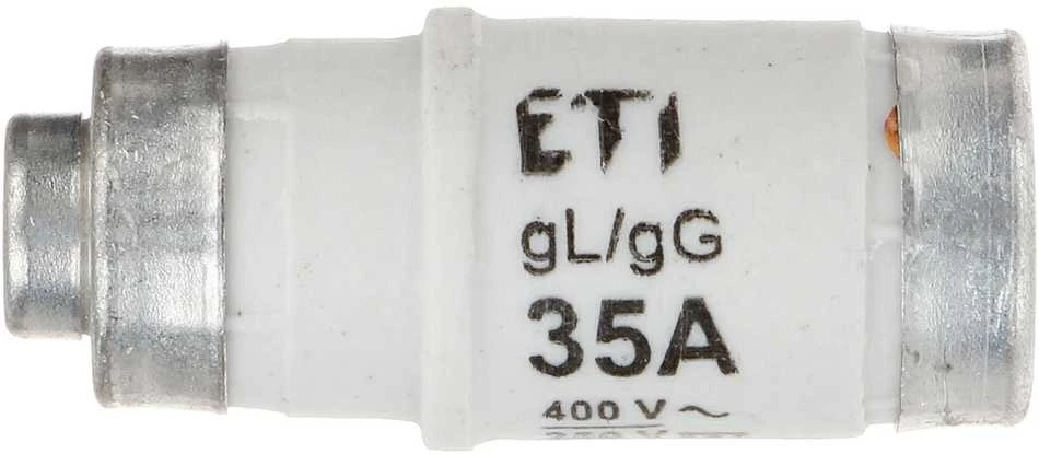LYDŽIŲJŲ SAUGIKLIŲ ĮDĖKLAS ETI-D02/35A 35 A 400 V gL/gG E18 ETI