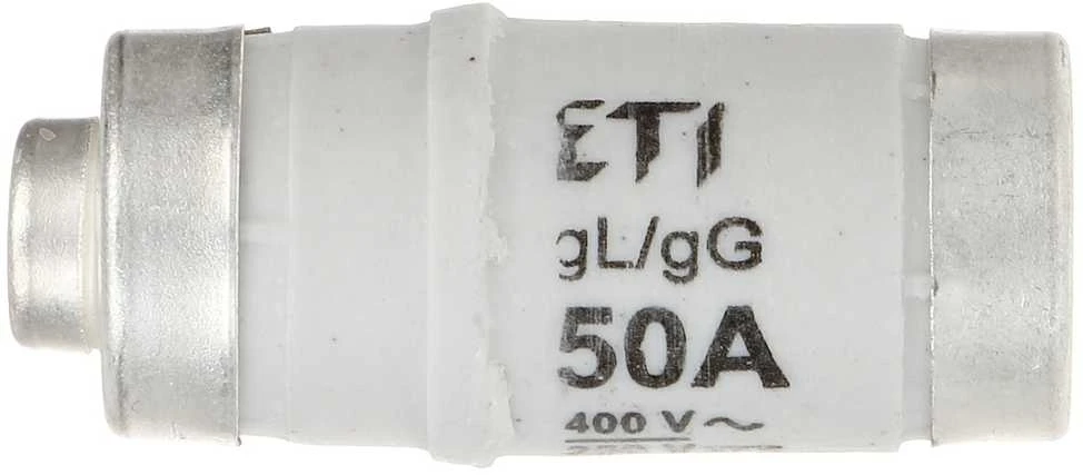 LYDŽIŲJŲ SAUGIKLIŲ ĮDĖKLAS ETI-D02/50A 50 A 400 V gL/gG E18 ETI