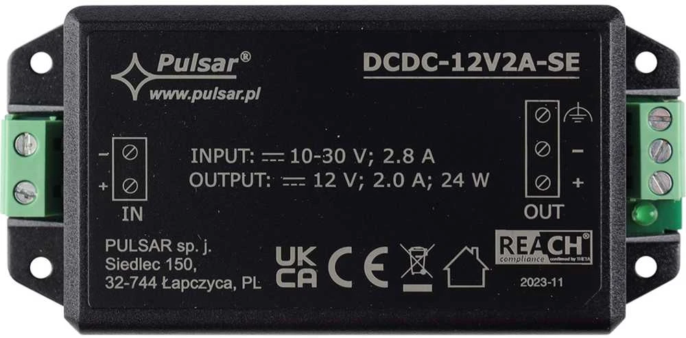 Pulsar DCDC-12V2A-SE keitiklio korpusas su gnybtais