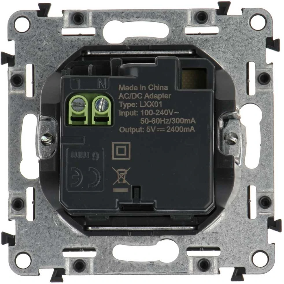 MAITINIMO LIZDAS LE-753112 Valena Life 2 PORTAI USB 2.4A/5V LEGRAND