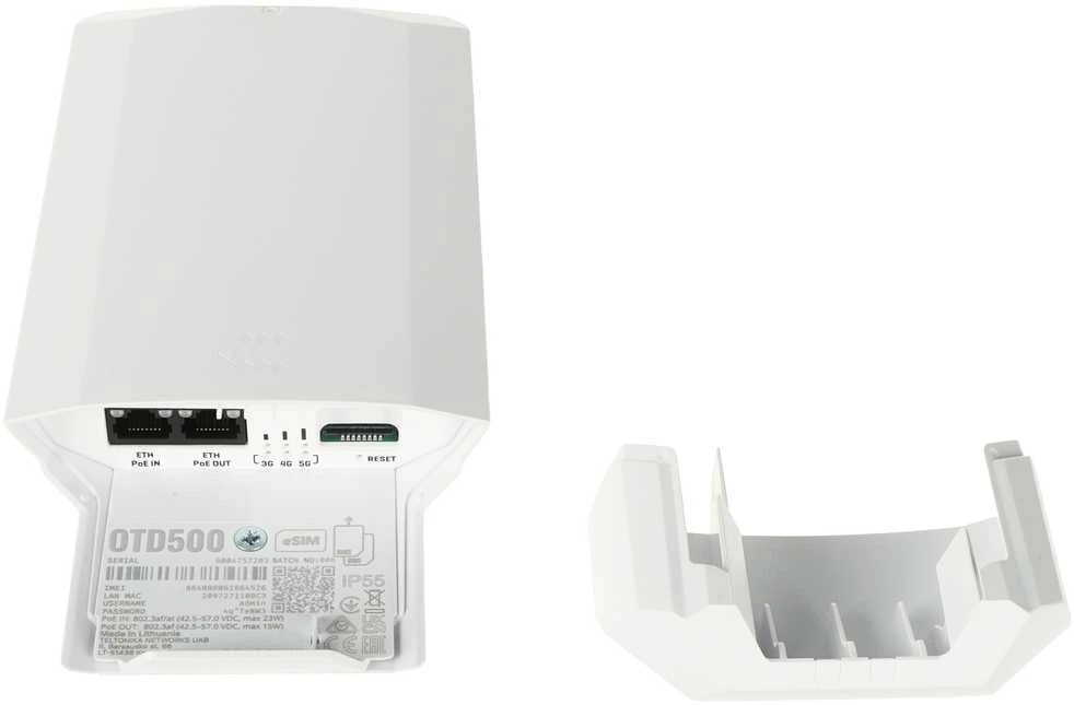 Teltonika | 5G Maršrutizatorius | OTD500 | 10/100/1000 Mbit/s | Ethernet LAN (RJ-45) jungtys 2 | Mesh Support No | MU-MiMO Yes | 4G/5G