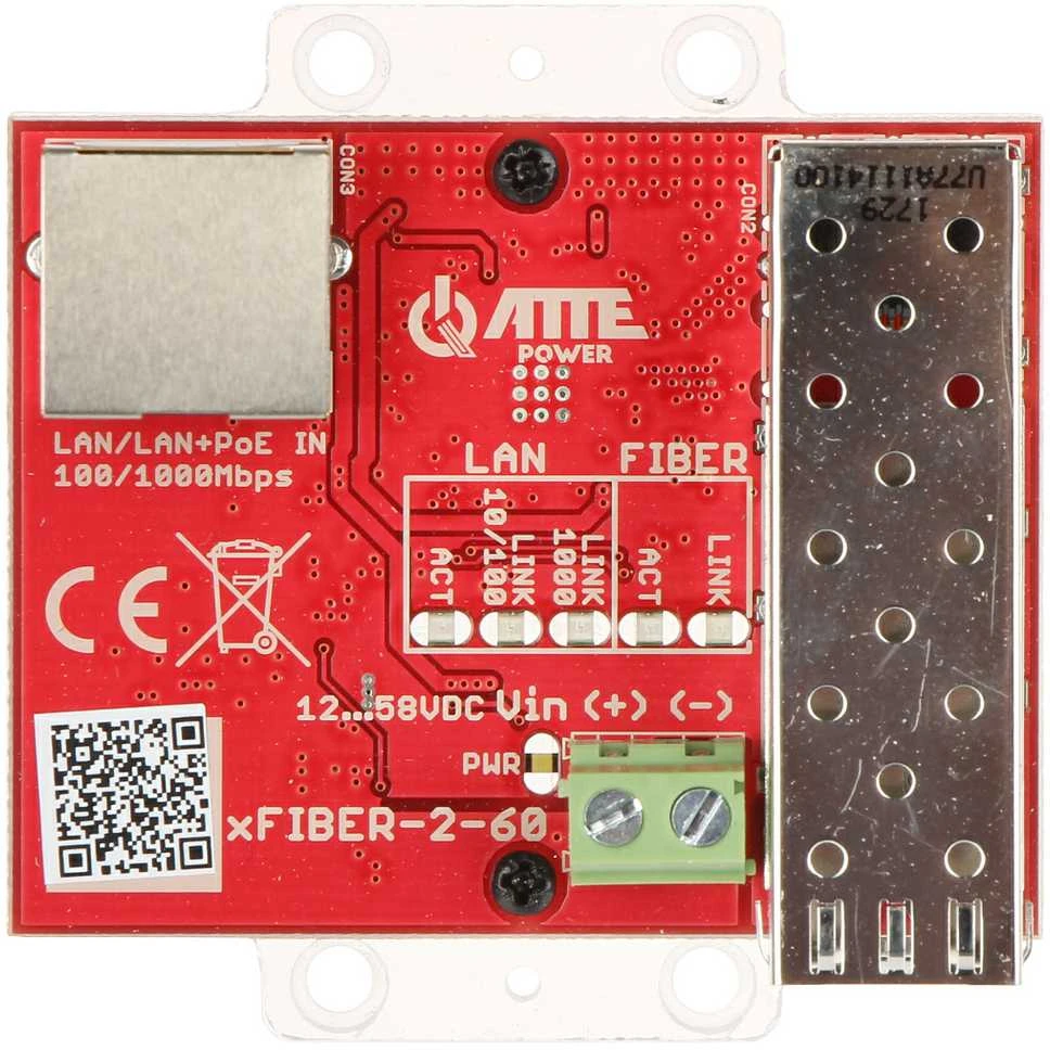 MEDIA KONVERTERIS XFIBER-2-60 SFP ATTE