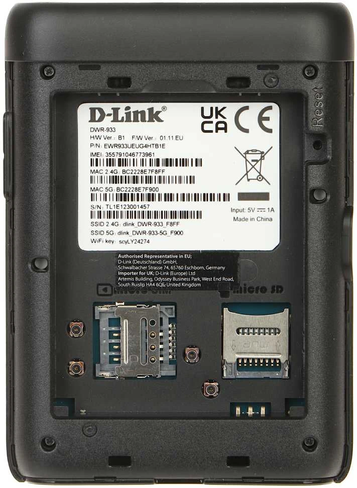 MOBILUS MARŠRUTIZATORIUS MODEM 4G LTE CAT. 6 DWR-933 Wi-Fi 2.4 GHz, 5 GHz, 300 Mbps + 867 Mbps D-Link