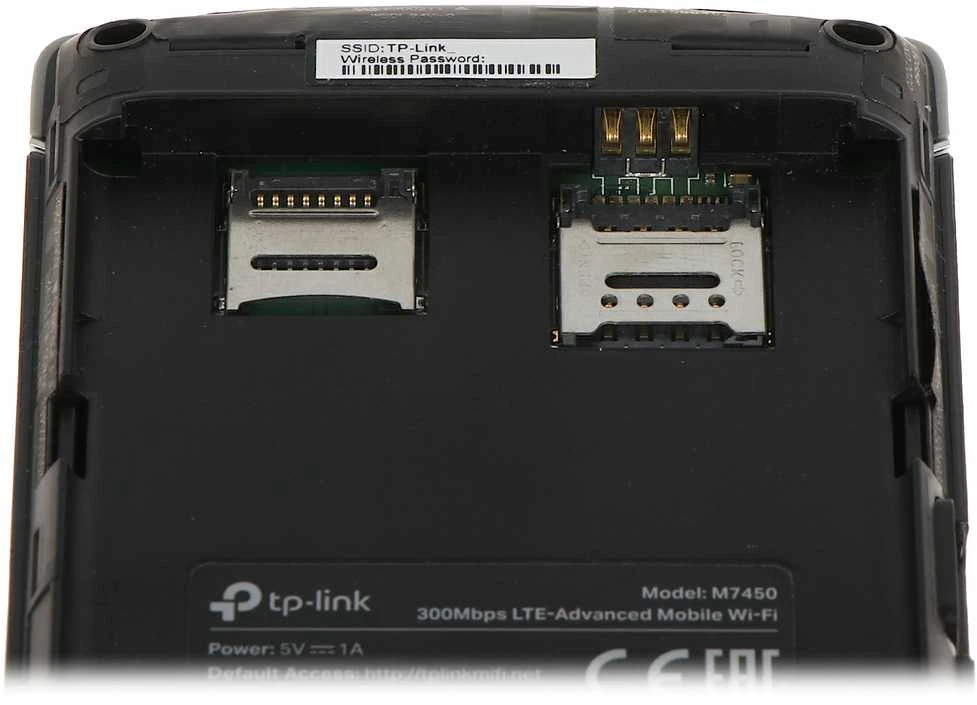 TP-LINK mobilusis 4G LTE WLAN Maršrutizatorius 300 MB dviejų dažnių „Wi-Fi“ 4G modemas SIM kortelės lizdas Micro SD lizdas 1,4 colio TFT ekranas 3000 mAh baterija